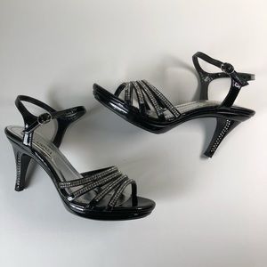 Lasonia Rhinestone Studded Heeled Shoes Women's Size 8